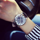 WJ-4136 Leather Casual Top Selling Hollow Quartz Watch
