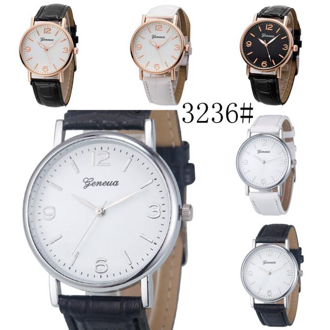 Кварц нового дизайна ВДЖ-3751-3 унисекс наблюдает наручные часы высококачественных кожаных хандватчес водоустойчивые