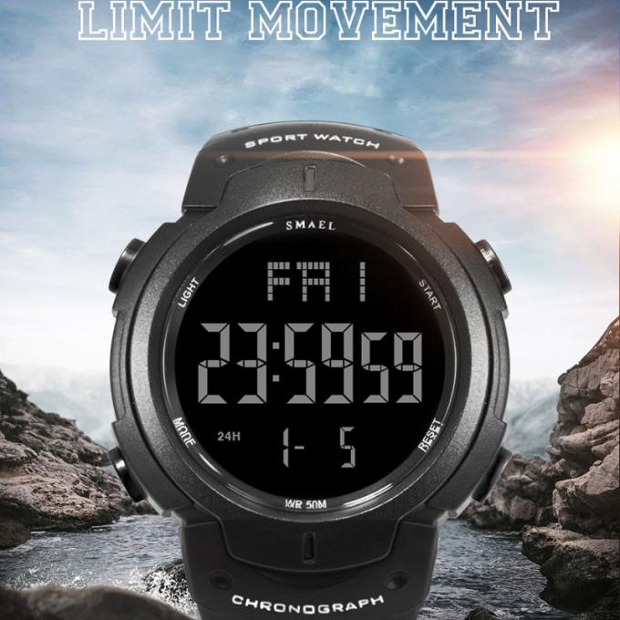 Люди бренда моды WJ-7702 наблюдают логотипа OEM цифров Handwatches даты SMAEL наручные часы водоустойчивого автоматического изготовленного на заказ пластиковые